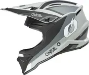 ONeal 1SRS Stream, motocross helmet , color: Matt Black/Light Grey/White , size: M