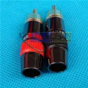 2Pcs Gold-plated RCA Interconnects Cable Plug Connector Brand new