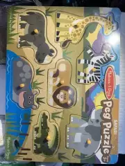 Melissa & Doug Safari 7-Piece Peg Puzzle