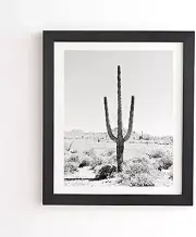 Deny Designs Bree Madden Basic Black Framed Wall Art 19in x 22.4 in Desert Times