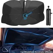 LARGE Privacy Foldable front Windshield car Umbrella 360 HANDLE UV HEAT BLOCKER