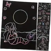 9 Sheets Scratch Paper Notebook Scratch Book DIY Scraping Painting Interactive DIY Scraping Painting Paper