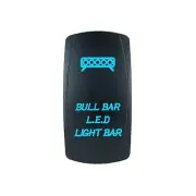 Laser BLUE Rocker Switch LED BULL BAR 20A 12V On/off LED Light