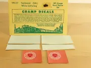 Champ Decals HO HN-87 Seaboard (SAL) White Lettering