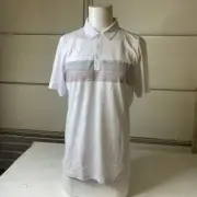 TRAVIS MATHEW Wind Test Short Sleeve Polo Shirt Men's Size 2XL White