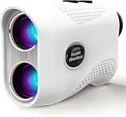 Golf Rangefinder, 1200 Yards Laser Range Finder Golfing with Flag Pole Lock Vibration, 6X Magnification for Golf/Hunting, Golf Accessories