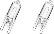 G9 Halogen Lamp,Bolaer 2 Pcs 40W 230V 2700K Warm White Light Bulbs,Lifetime 3000 Hours,Compatible with Ovens, Microwaves, and Cookers,Ideal for Living Room Bedroom Home Decoration