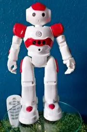 Allok Mechanics R/C Remote Control Robot Walks Dances Hand Motion Sense RED
