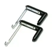 Quartet 7502 Adjustable Cubicle Hangers - Aluminum/Black (2/Set) New