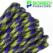 Barneys Neon Nightmare - 50 FT - 550 Paracord Rope 7 strand Parachute Cord