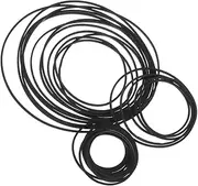 CORHAD Cassette Belts Replacement Set 1mm Square Cassette Player Belts for Recorder Maintenance