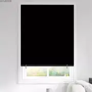 100% Blackout Roller Shades, No Drill No Tools Portable Blackout Roller Blinds