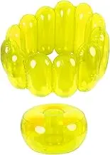 Blow up Chair - PVC Clear Jelly Inflatable Chairs | Blow Sofa Seat, Inflatable Lounge Chair, Blow up Furniture, Movie Chairs for Dorm, Yard, Parties & Events