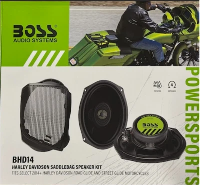 Boss BHD14 6"x9" Saddlebag speakers for 2014+ Harley-Davidson Road Glide+Street