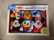 Melissa Doug Disney Classics Deluxe Soft 6 Hand Puppets Kids Mickey Minnie Pooh