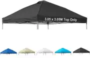 10x10 Canopy Replacement Top CoverPop Up Canopy Tent Top with Air Vent Ropes ...