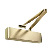 Zanda 55mm Satin Brass Slimline Closer Cover & Flat Bar Armset Door Closer