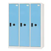 在飛比找蝦皮商城優惠-【DS21-3】三人用置物櫃(鋼製門)(藍色) SDF-03