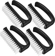 CALLARON 4Pcs Nail Cleaning Brush Soft Bristle Fingernail and Toenail Scrubber for Gentle Cleaning Multi Purpose Nail Care Tool Compact Design for Home and Professional Use