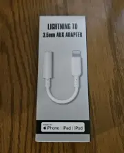 Apple Lightning 3.5mm Aux Adapter BNIB