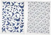 2 Sheets Underglaze Flower Paper Traditional Chinese Porcelain Decal DIY Ceramics Chic Transfer Paper Cuttable Transfer Decal Classic Pottery Decal