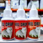 3 Pcs Miu drops Br*ad Spectrum Antibiotic For Cat 30 ml