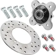 Rear Wheel Hub With Brake Rotor & Wheel Studs Screws for Polaris Ranger 1000 900 570-Full-Size Diesel Brutus Pro-XD GEM M1400 eM1400