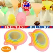 5Pcs Large Variety Small kitchen Funnel Set Plastic Funnel Liquid Colorful - AYS