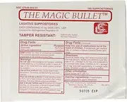 Magic Bullet Suppository Part No. CCMB100 Concepts in Confidence MMED-CICCCMB100 Box
