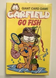 Vintage Garfield Go Fish Giant Card Game Bicycle Games 1978 NOS SEALED!