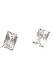 Square Rub Over Drop Earrings--ADO-AEC-5548