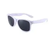 Unisex Adult Sunglasses Plastic Frame Goggles UV sun glass Men Women White