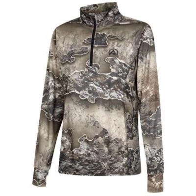 Ridgeline Womens Performance Qtr Zip Top Excape Camo XL (16) - RLLLSMLEX4