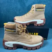 CAT Caterpillar Invader Hi Steel Toe Men Honey Reset Work Boots Size 11.5 P91286