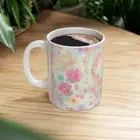 Whimsical Blossom Ceramic Mug 11oz Design 1