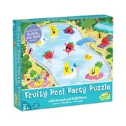 Peaceable Kingdom Scratch & Sniff Puzzle 77 Piece Fruity Pool Party