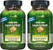 Irwin Naturals Only One Liquid-Gel Multi Without Iron (Pack of 2)