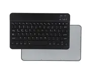 Universal 10 Inch Slim Portable Wireless Bluetooth 3.0 Keyboard with Built in Rechargeable Battery-Black