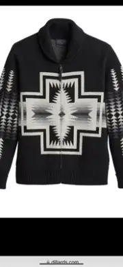 PENDLETON MEN'S HARDING ZIP LAMBSWOOL CARDIGAN XL
