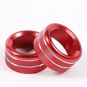 POEXIR for Toyota, 86, for Subaru, BRZ 2022-2023 Alloy Car Side Air Condition Vent Outlet Adjusting Rod Trim Cover Ring Interior Accessories Car Air Conditioner Knob(Size:Red)
