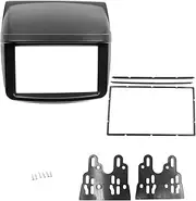 KIXURO Double Din Fascia Radio DVD Stereo Panel Dash Mounting Installation Trim Kit, for Mitsubishi, Pajero Sport Triton L200 2006 On Car Radio Dashboard Panel