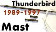 Ford POWER ANTENNA MAST THUNDERBIRD 1989-1997 BRAND NEW + How 2 STAINLESS STEEL (for: Ford)