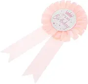 SHOWERORO Happy Birthday Badges Iron Abs Cloth Party Accessories Boys Girls Decor