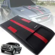 Bonnet Hood Scoop Cover Matte Black Red For Isuzu D-MAX DMAX Pickup 2012-2018
