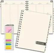 ESSENTIAL 2025 Monthly & Weekly Planner with Tabs, 8.5"x11": 14 Months (November 2024 - December 2025), Professional, Simple, Easy-to-Use Design and Frosted Poly Cover for Extra Protection (Frosted)