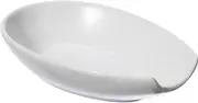 Oggi Spooner Ceramic Spoon Rest, White