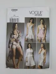 Vogue Sewing Pattern 8888 V8888 Misses Robe Camisole Slip Panties Size 14-20 NEW
