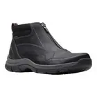 Clarks Men's Walpath Zip Leather Slip On Boots Black Size 12