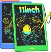 2 Pack 11 Inch LCD Writing Tablet Doodle Board, Colorful Electronic Drawing Pad