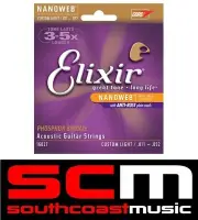 2x ELIXIR 11-52 STRING SET PHOSPHOR BRONZE ACOUSTIC GUITAR STRINGS LIGHT 16027